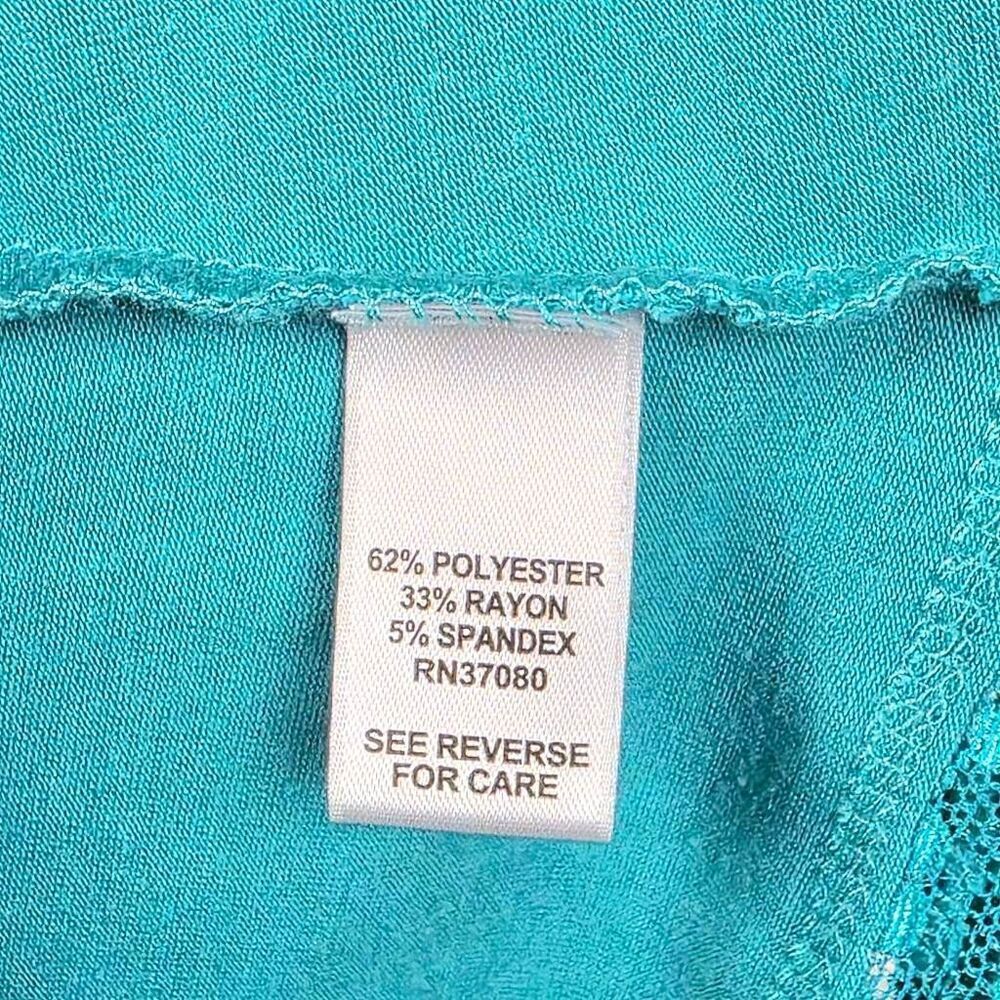 Cato Blue Lace Trim Cami Tank Top Size L - Picture 5 of 6